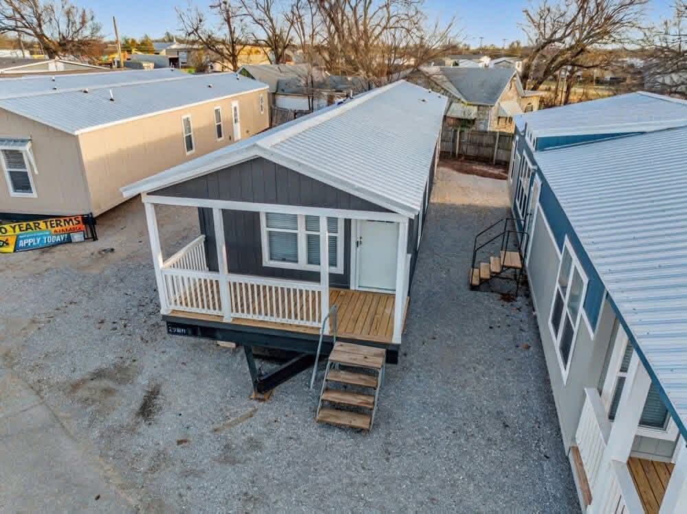 THE SKY MOBILE HOME;  2 bedrooms  2 baths  16′ x 66′  990 sqft
